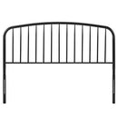 Modway Nova Modern Farmhouse Metal Queen Headboard in Black