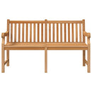 'vidaXL Garden Bench-150 cm-Teak Wood-Durable Outdoor Seating-Blends with Any Patio Decor-Easy Assembly Required