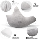 BESLKB Rotator Cuff Pillow - Shoulder Surgery Pillow - Side Sleeper Pillow for Neck and Shoulder Pain Relief, Post Shoulder Support (Grey)