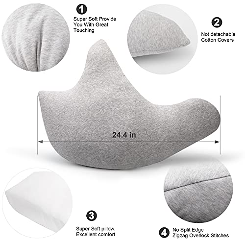BESLKB Rotator Cuff Pillow - Shoulder Surgery Pillow - Side Sleeper Pillow for Neck and Shoulder Pain Relief, Post Shoulder Support (Grey)