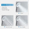 Decaura WELS Twin Hose Shower System 9" Rain Shower Head Set Sliding Rail 3-Mode Handheld Shower Head 2 in 1 Set (Round Head Chrome)
