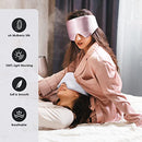 FRESHME Mulberry Silk Sleep Mask 100% Pure Silk Comfortable Blocks Light Eye Masks Blindfold with Adjustable Elastic Strap, No Eye Pressure Soft Eye Shade Cover for Night Sleep Travel Nap Yoga