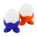 LABANCA 4 Pcs Rainbow Egg Cups Silicone Soft Boiled Egg Holders Egg Separator-Perfect for Kitchen & Dining Breakfast Rainbow