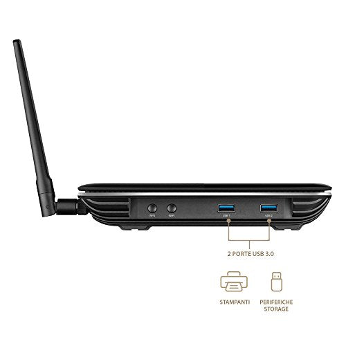 AC2800 Wireless MU-MIMO VDSL/ADSL Modem Router Broadcom 1.0GHz dual-core CPU 802.11ac/a/b/g/n 2167Mbps at 5GHz + 600Mbps at 2.4GHz MU-MIMO 1024QAM Beamforming 4 GE Ports 2 USB 3.0 ports 4 detachable a