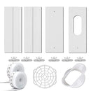 Portable Air Conditioner Window Kit, Portable AC Window kit with 2pack 3m Seal, Sliding AC Vent Kit for Exhaust Hose (5.1"/13cm)