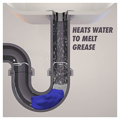 Drano Kitchen Crystals Drain Cleaner, Unclog Kitchen Drains, Melts Grease and Grime, Sink Cleaner Safe On All Pipes, 500g