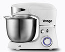 Venga Stand Mixer, 5 Liters Stainless Steel Bowl, 4 Accessories, Recipe Book, 1 000 W, White, VG M 3014 WH BS