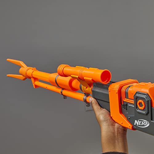NERF Star Wars - Nerf - Amban Phase-Pulse Blaster - 50" Long (1.27m) - Targeting Scope - 10 Nerf Elite Darts - Inspired by The Mandalorian TV Series - Toys for Kids - Boys and Girls - F2980 - Ages 8+