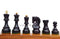 Combo Chess Set-3.5" Zagreb Chess Pieces with 17" Ebony Chess Board- Taj Chess Store