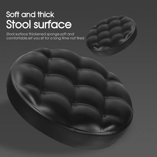 Round Low Roller Seat Stool Small Stool with Wheels Pulley Ottoman Comfortable