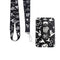 Badge Holder with Lanyard, 1Pc Retractable Vertical ID Card Holder Keychain Name Badge Holder with Lanyard, ID Badge Holder with Lanyard,PU Leather ID Badge Card Holder Badge Holder with Lanyard,Black