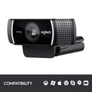 Logitech C922x Pro Stream Webcam – Full 1080p HD Camera – Background Replacement Technology for YouTube or Twitch Streaming