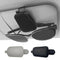 Simpeak 2Packs Sunglass Holders for Car Sun Visor, Magnetic PU Leather Glasses Hanger Clip for Car Sun Visor Car Accessories, Black+Grey