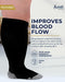 Pembrook Plus Size Compression Socks Wide Calf  - Up to 6XL | 20-30 mmHg Wide Calf Compression Socks for Women Plus Size | Extra Wide Calf Compression Socks Women, Black