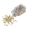Hair Extension Loops, 500PCS/Bottle Hair Extentions Micro Rings Links Beads, 5MM Silicone Lined Beads for Human Hair Extensions Tool(Blonde)