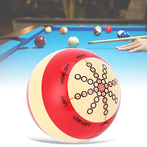 Billiard Practice Training Pool Cue Ball, 52MM Training Cue Ball with Mark Snooker Training Ball Snooker Practice Assist Accessory