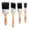 HAUTMEC Paint Brushes,4 Pk Treated Wood Handle Stain Paint Brush Set HT0029-PT