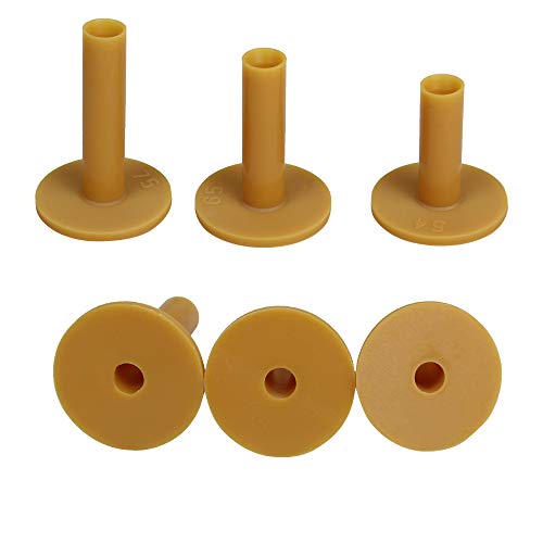 Scott Edward Golf Practice Tees, 3/4/6 Pieces Packed, Magnet Tee and Rubber Tee,Indoor and Outdoor,for Driving Range and Practice Mat (Orange 6Pcs)
