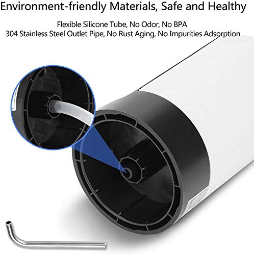 Myvision Automatic Drinking Water Pump ,USB Charging ,Portable Electric Water Dispenser Switch for Universal 5 Gallon Bottle - Black