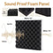 AUSLET- 24 Pack Egg Crate Acoustic Panels，30 X 30 X 3 cm High Density Sound Proofing Panels，Sound Proof Panels,Sound Proof Foam Panels for Wall
