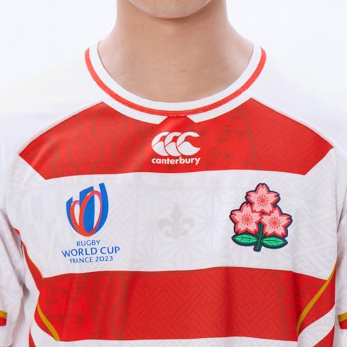 Canterbury RG33980WC Men's Japan RWC2023 Replica Home Jersey, 10_White, XL