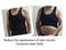 Henicepte Men Slimming Tummy Control Chest Compression Hide Gynecomastia Undershirt Shapewear, Black, Large