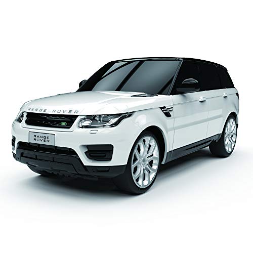 CMJ RC Cars 118GRRW Range Rover Sport Officially Licensed Remote Control Car 1:18 Scale Working Lights 2.4Ghz White