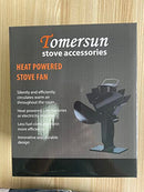 Tomersun Stove Fan with 3 Blades Fireplace Fan Fireplace Fan Heat Powered Wood Burner Fireplace Fan Without Electricity