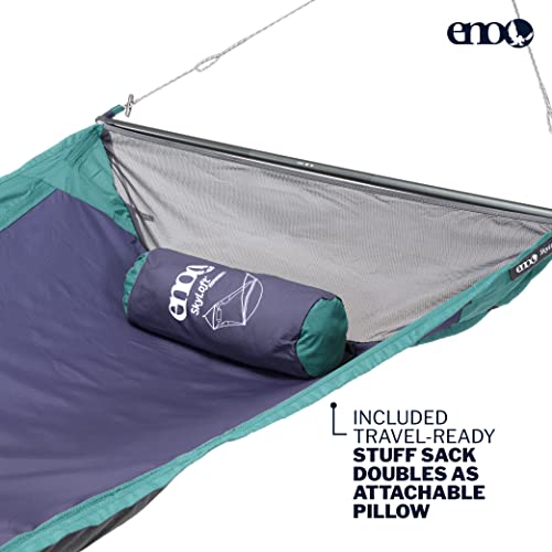 ENO - Eagles Nest Outfitters Skyloft Hammock with Flat and Recline Mode, Seafoam/Navy