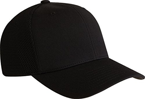 Flexfit Ultrafibre Airmesh Fitted Cap, Black, Small-Medium