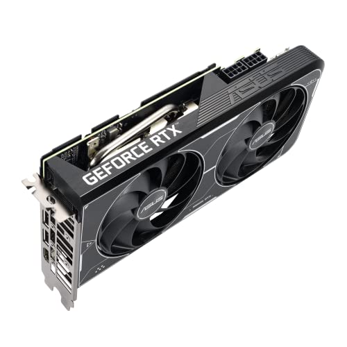 ASUS Dual NVIDIA GeForce RTX 3060 Ti OC Edition Graphics Card (PCIe 4.0, 8GB GDDR6X Memory, HDMI 2.1, DisplayPort 1.4a, 2-Slot Design, Axial-tech Fan Design, 0dB Technology, and More)