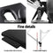 Zenses Massage Table 75cm Portable 2 Fold Aluminium Beauty Bed Black