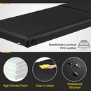 Advwin Massage Table Portable Massage Bed Massage Therapy Table Spa Bed 55cm Adjustable 2 Fold Salon Bed Face Cradle Bed Black