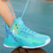 PTYIBO Basketball Shoe for Unisex-Child High top Youth's Basketball Athletic Shoes Sports Walking Stylish Green