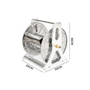 Large Stainless Steel Garden Hose Reel Cart Portable Pipe Holder Heavy Duty Water Pipe Storage Rack For Garden