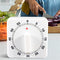 Wind Up Timer | 60-Minute Mechanical Square Timer for Kids with Alarm Reminder,Multifunctional Mechanical Timer Silent Timer for Cooking Baking