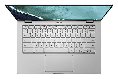 ASUS Chromebook Flip Laptop, 14.0-inch, Chrome OS, Intel Core i5-8200Y Processor, 64GB SSD, 4GB RAM, Intel® HD Graphics 615 Graphics, Silver/Black, C434TA-AI0051