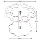 8 Holes Ice Cream Cone Holder Stand,Waffle Cupcake Sugar Cone Holder Stand,Acrylic Ice Cream Cone Holder Stand,for Weddings,Birthday Parties