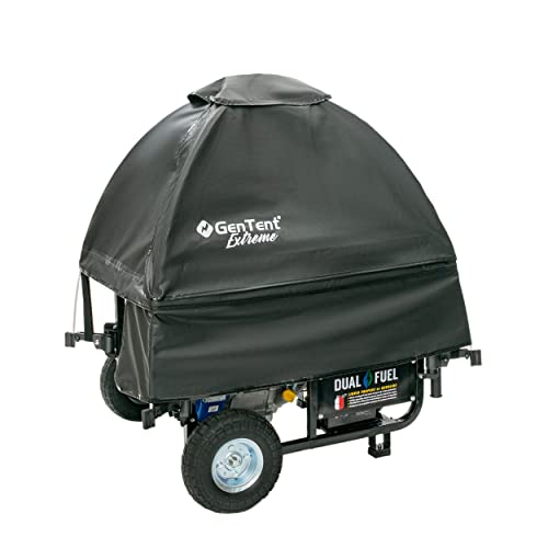GenTent Generator Running Cover - Universal Kit (Extreme, Black) - for Open Frame Portable Generators