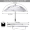 G4Free Extra Large Golf Umbrella Sun Protection Double Canopy Vented Square UV Umbrella Windproof Automatic Open 68 Inch Oversize Stick Umbrella for Men Women