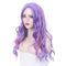 STfantasy Rainbow Wigs for Women Long Wave Natural Synthetic Wig Girl Cosplay Costume Party 23Inches (Rainbow Purple)