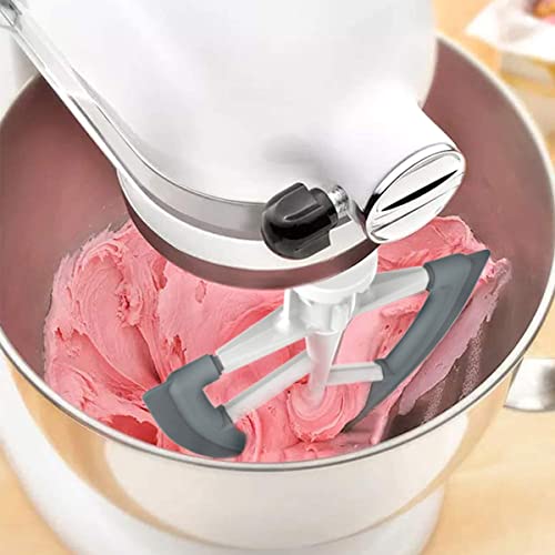 Flex Edge Beater for KitchenAid Mixer 4.5/5 Quart Tilt-Head Stand Mixers, Mixer Paddle Attachment with Flexible Silicone Edges Bowl Scraper, Paddle Replacement Accessories