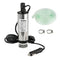 Water Pump Diesel Fuel Transfer Pump DC 12V 51mm for Water Oil Liquid Diesel, Stainless Steel Submersible Pump with Cigarette Plug, Filter Removable | 3 Meter Power Cord + Hose, Hose Clamps