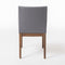 Christopher Knight Home Kwame Fabric/Walnut Finish Dining Chairs, 2-Pcs Set, Dark Grey