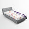 Ambesonne Music Fitted Sheet, Musical Notes Instrument Violin Cello in Watercolors Style White Backdrop Print, Soft Decorative Fabric Bedding All-Round Elastic Pocket, Twin Size, Purple Red