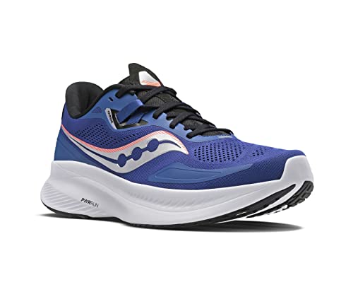 Saucony Menâ€™s Guide 15 Running Shoe, Sapphire/Black, 11.5 US