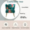 HULALA HOME Fabric Dining Chair Upholstered Vanity Chair Kitchen Accent Chair with Metal Legs for Dining Room Living Room & Bedroom (2, Blue)