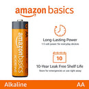 Amazon Basics 72 Pack AA High-Performance Alkaline Batteries, 10-Year Shelf Life, Easy to Open Value Pack