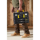 Stanley FatMax Tstak Combination Toolbox - 21.5 L Includes Box with 2 Drawers and Metal Clips - Pack of 1 - FMST1-71981