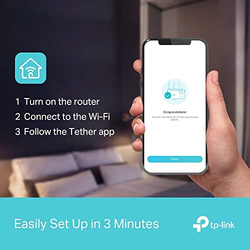 TP-Link Next-Gen Wi-Fi 6 AX5400 Mbps Gigabit Dual Band Wireless Router, OneMesh™ Supported, Dual-Core CPU, TP-Link HomeShield, Ideal for Gaming Xbox/PS4/Steam, Plug and Play (Archer AX72) (UK Version)